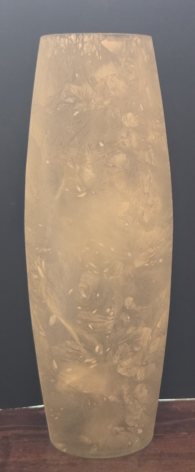 Gantz 11" Bird Frosted Glass Hurricane Lamp or Vase Fairy Lights Included