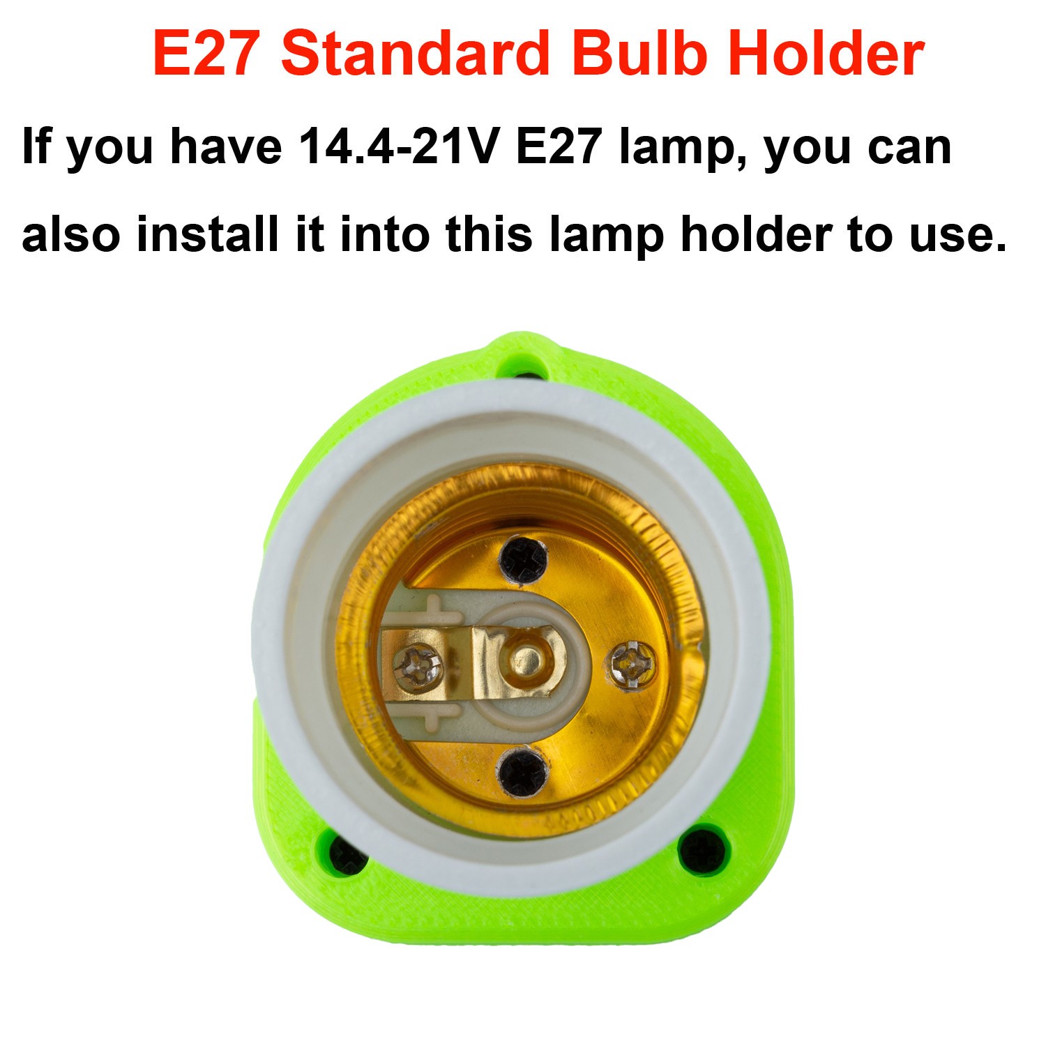 LED Work Light Bulb Portable Lamp For Ryobi 18V Series Battery Cordless E27 Bulb