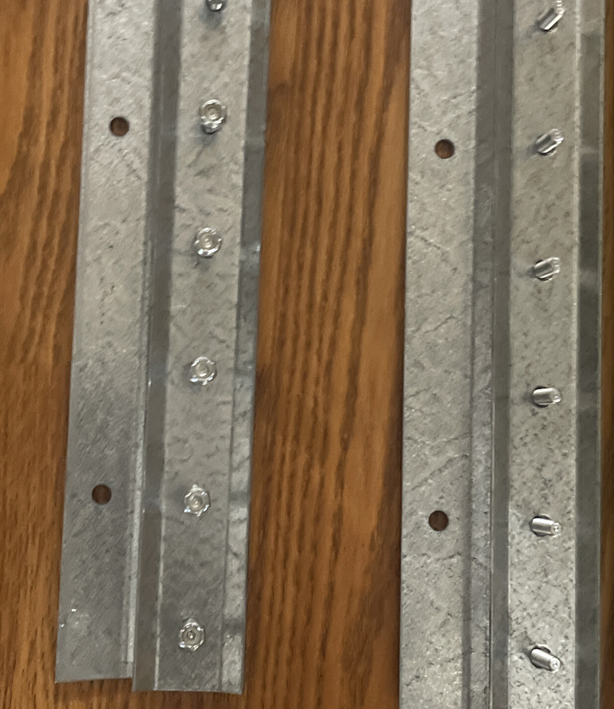 INDUSTRIAL MOUNTING HARDWARE FOR STRIP CURTAIN DOORS: 8FT STEEL STRIP