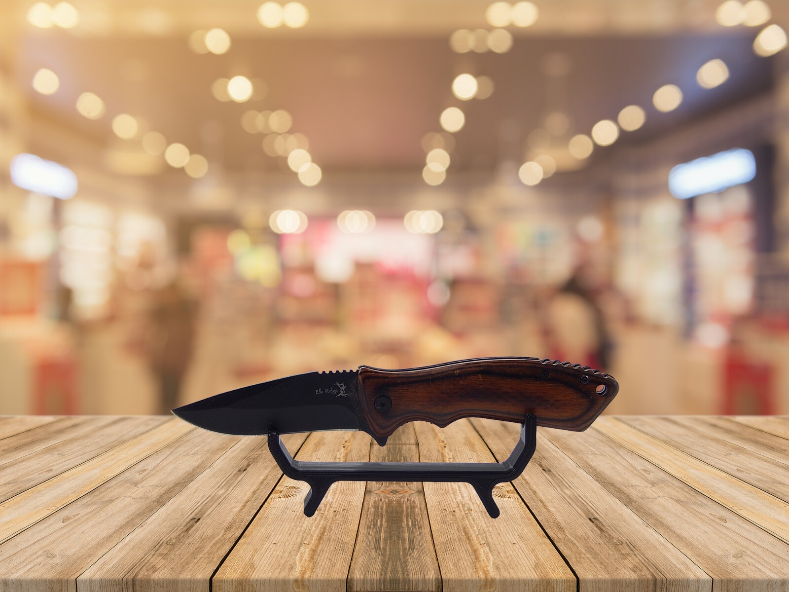 Single Knife Display Stand Rack Holder For Medium - Large Knives Holds One Blade