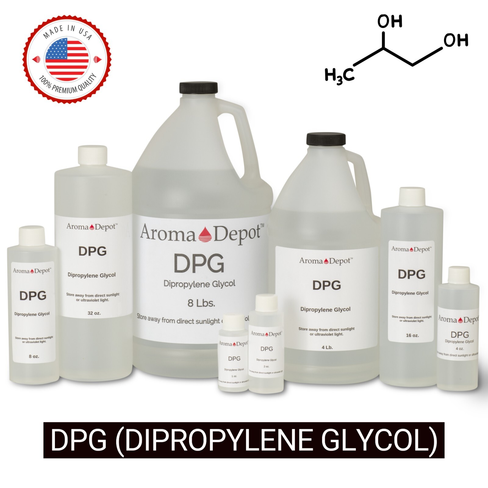 DPG Dipropylene Glycol Fragrance Cutting Oil For Perfumes, Incense, Soap Making