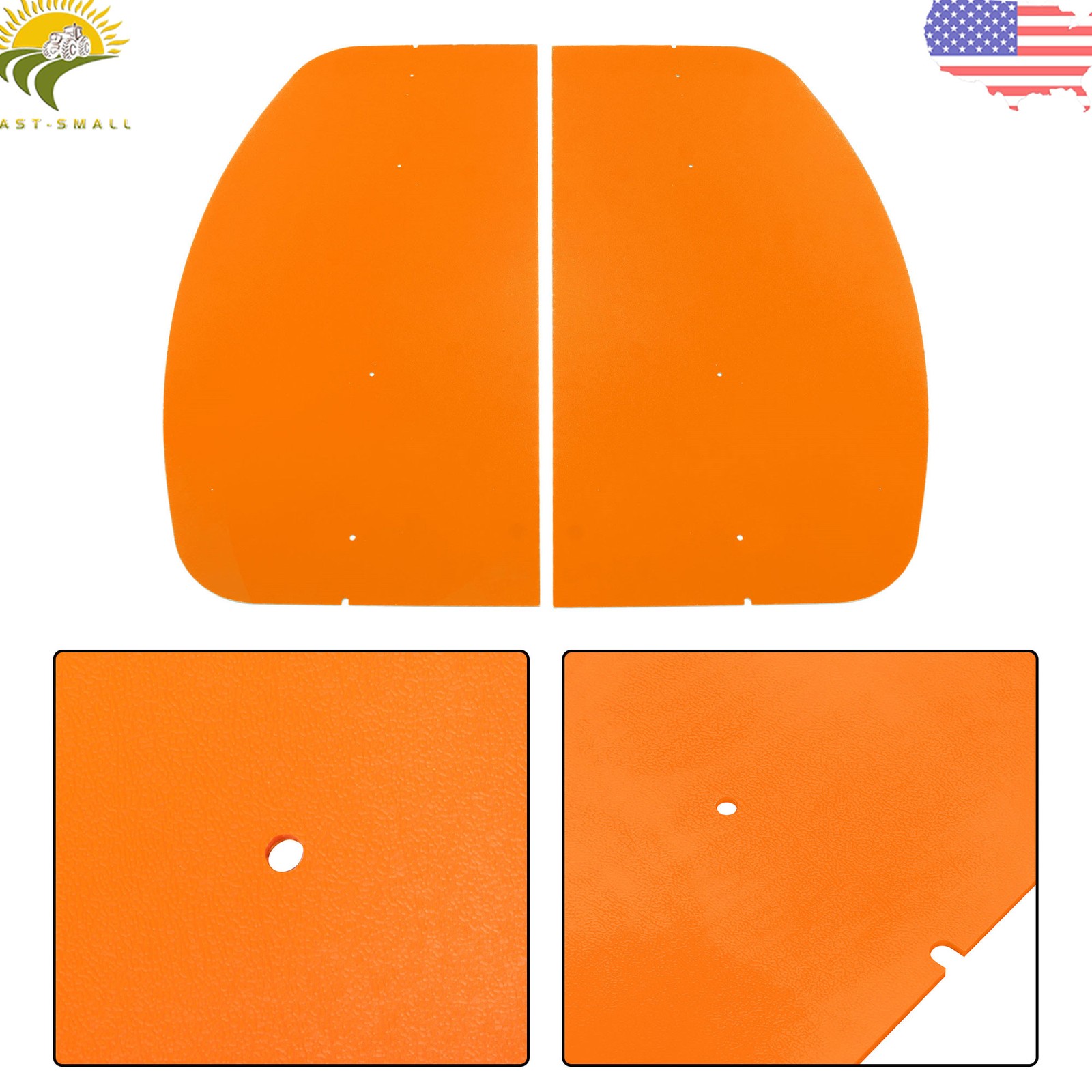 Orange Tractor Tuff Canopy 52" × 52" For 2" x 2" or 2" x 3" Rops Mower Umbrella