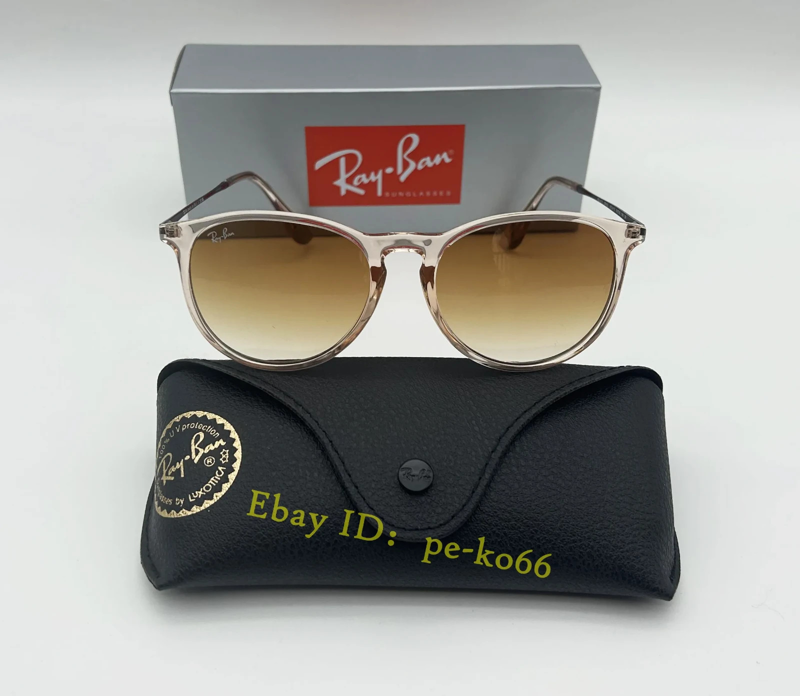 *Brand New* Ray-Ban Erika RB4171 Sunglasses Brown Frame Gradient Lens UV400Unise