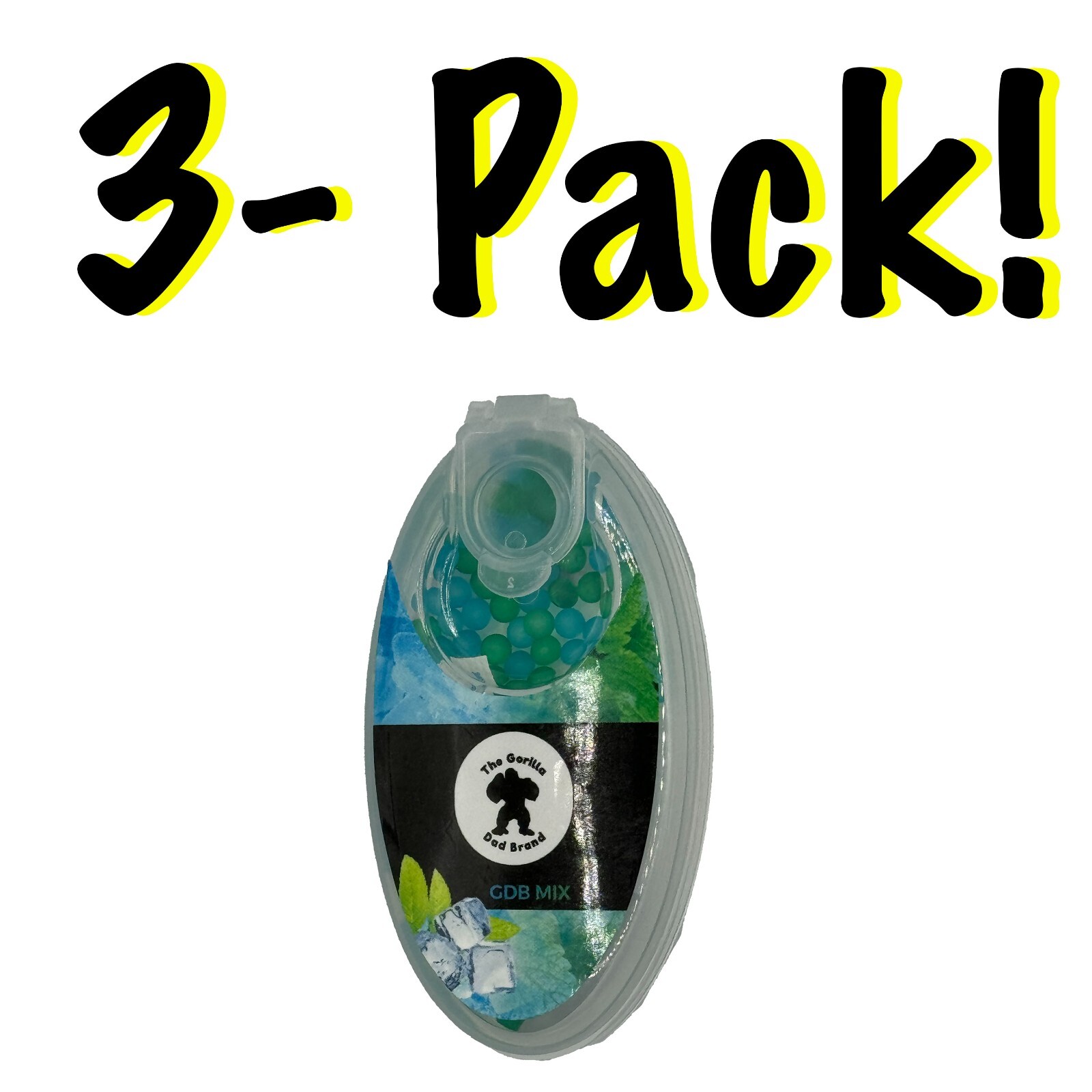 300 count 50/50 Menthol/Green Mint beads- 3 Pack