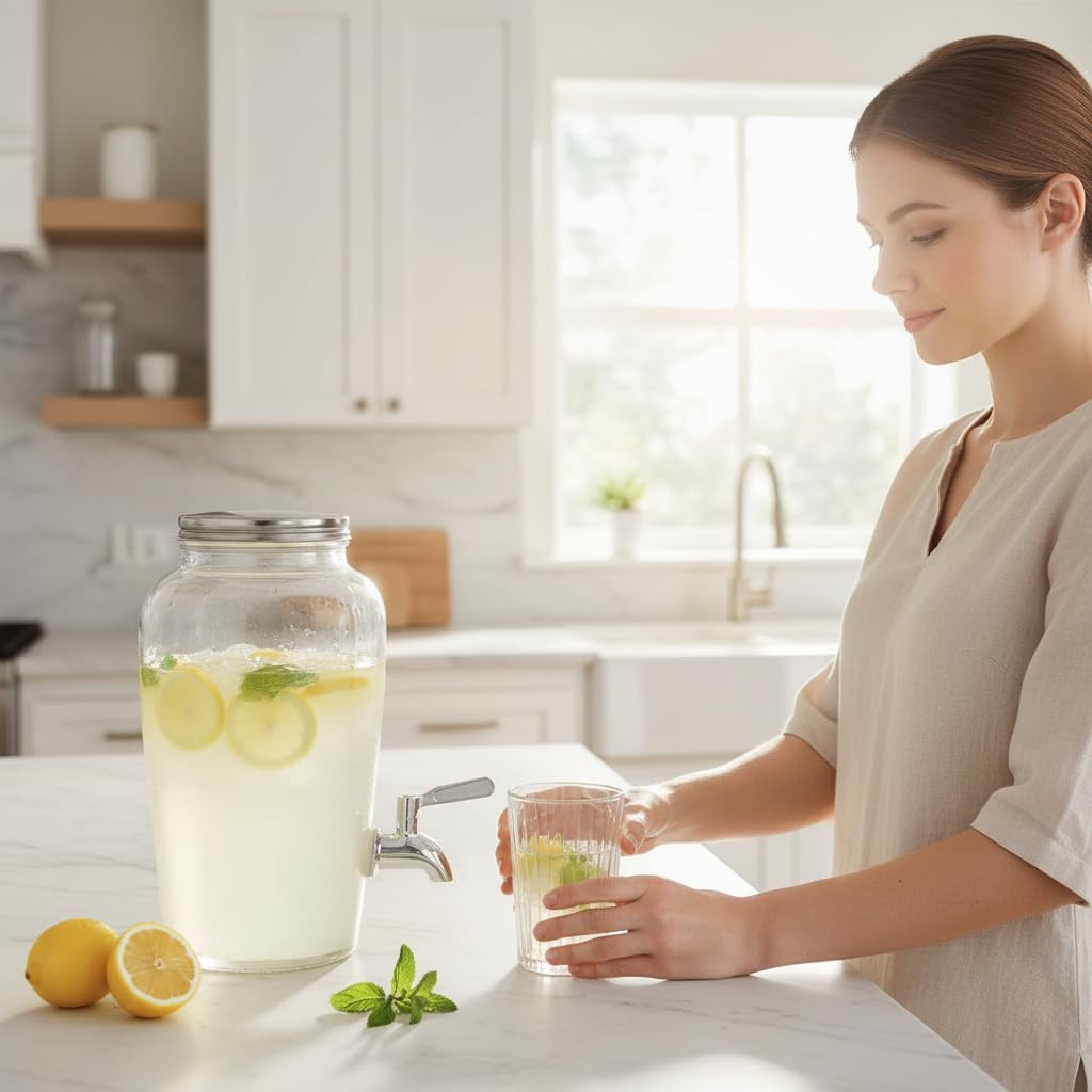 Stainless Steel Beverage Dispenser Replacement Spigot - 2 Pack