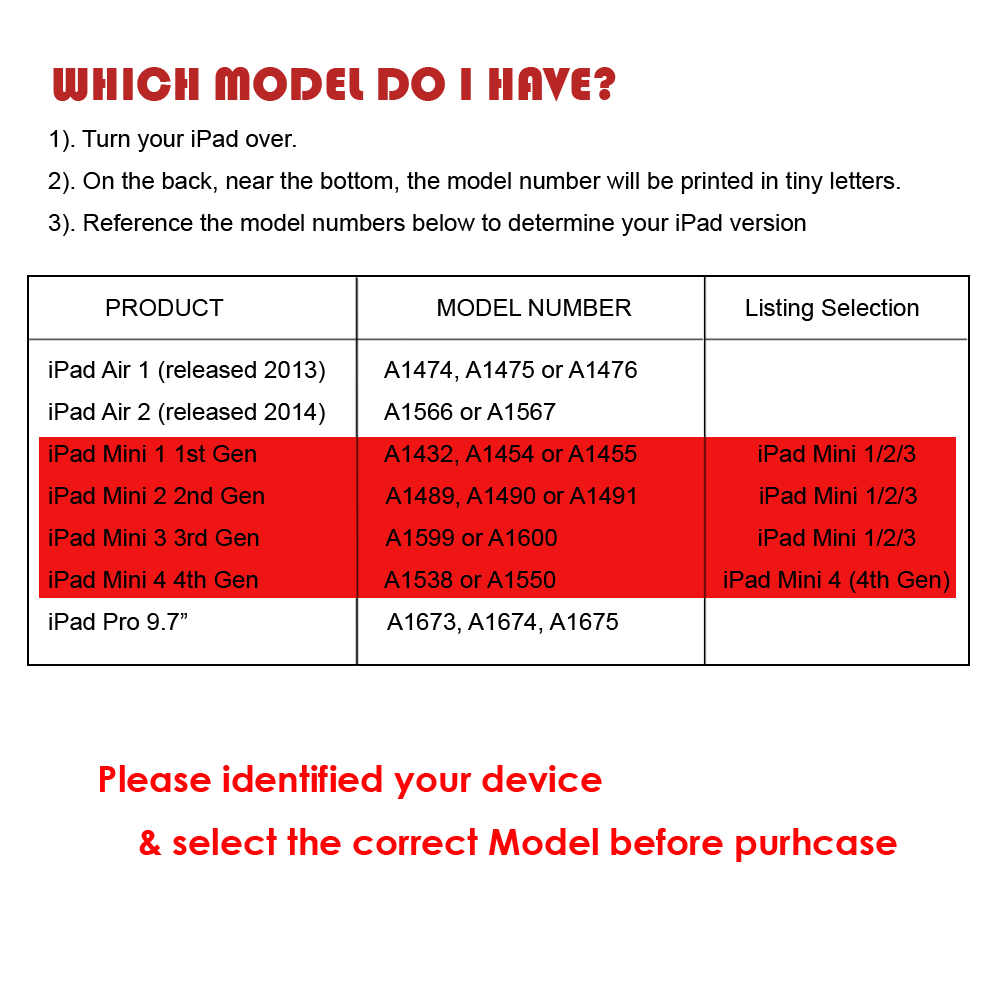 Slim Case For Apple iPad Mini 4 4th Generation Smart Cover with Auto Sleep/Wake