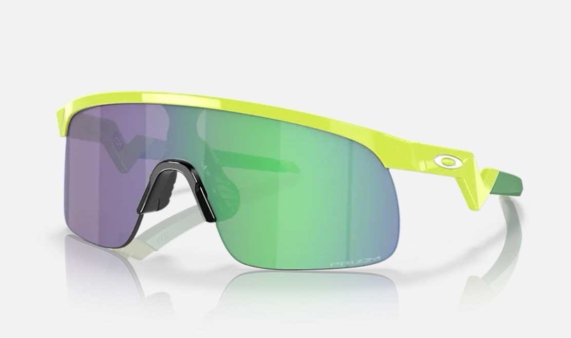 OAKLEY RESISTOR YOUTH SUNGLASSES RETINA BURN NEON GREEN PRIZM JADE OJ9010-0623