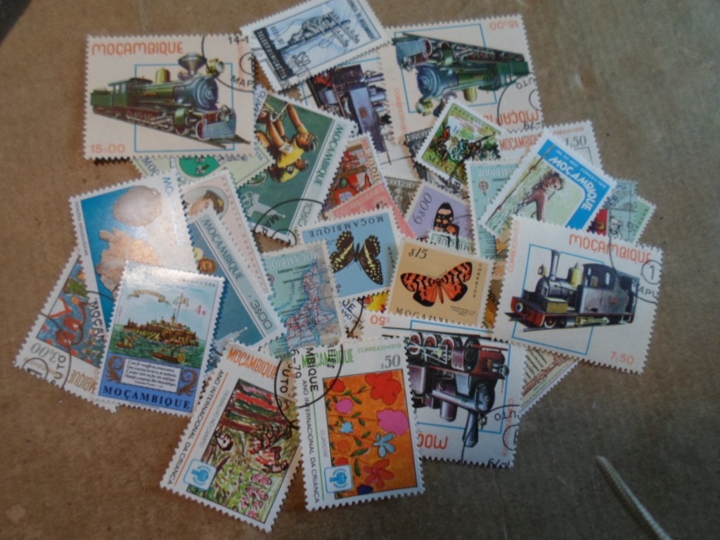 Collection lot 40 different stamps of Mozambique
