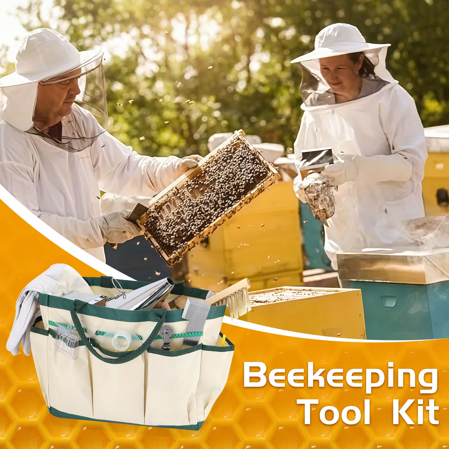 30 Pcs Beekeeping Supplies Tools Bee Suit Bee Keeping Starter Kit Bee Keeper