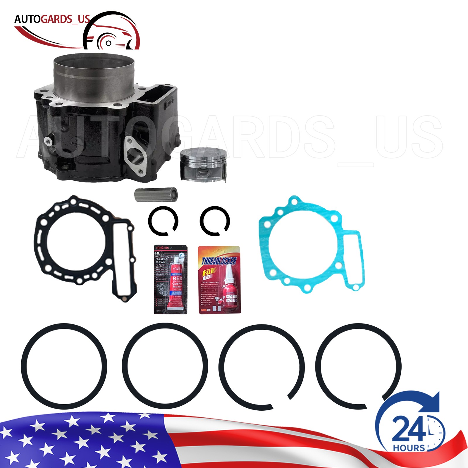 Fit for Kawasaki KLR 650 Motorcycle cylinder Parts 100mm Bore 4 Stroke Kit