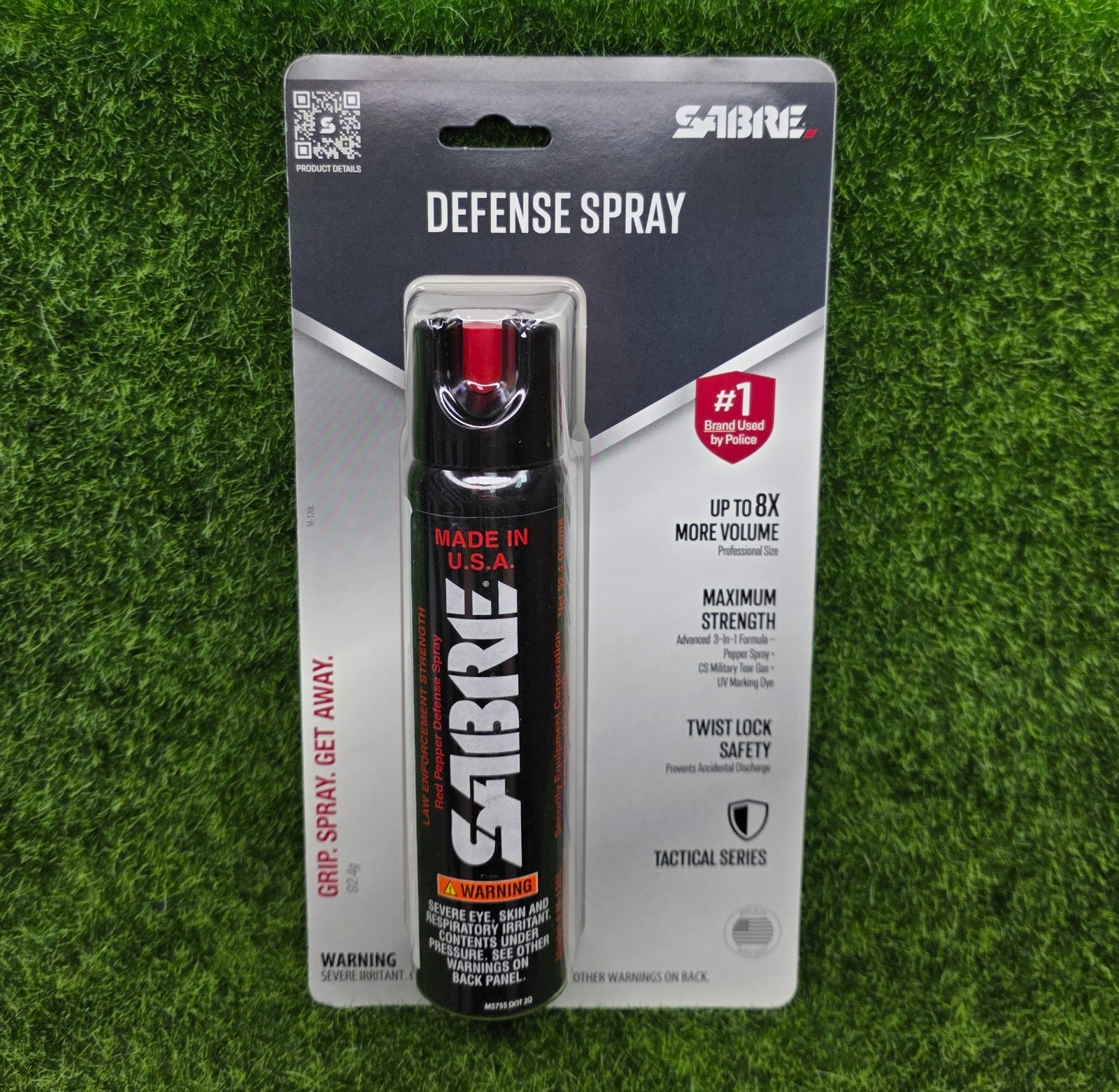 SABRE Magnum 120 3-In-1 Personal Defense Spray, Police Strength, 4.4oz #M-120L