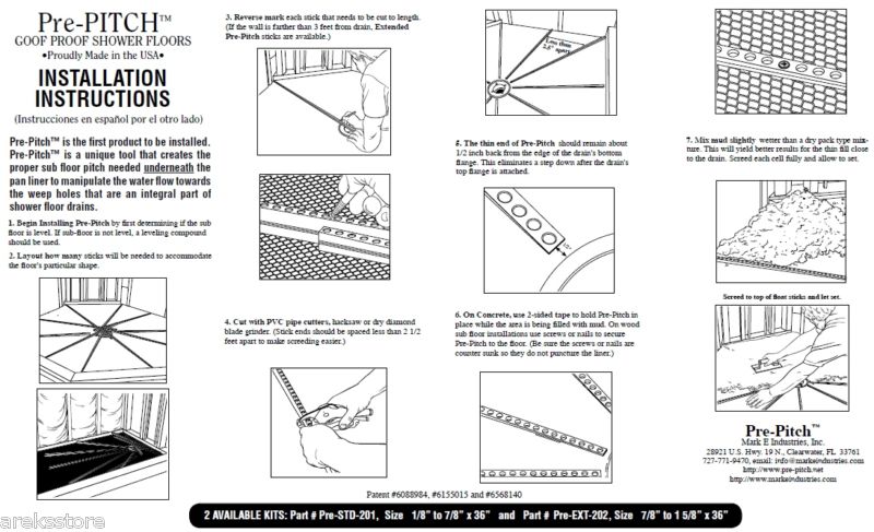 Pre-Pitch EXTENDED Kit EXT-202 (4 sticks) "Goof Proof Shower" Mark E Industries
