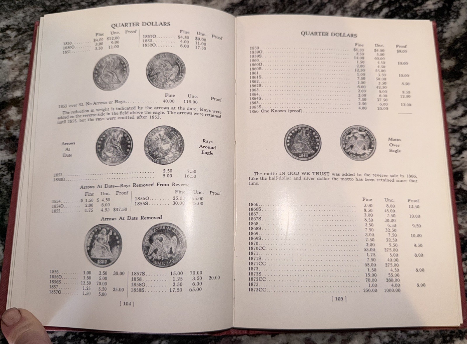 1954-1955 GUIDE BOOK OF UNITED STATES COINS 7th EDITION "REDBOOK" BY R.S. YEOMA