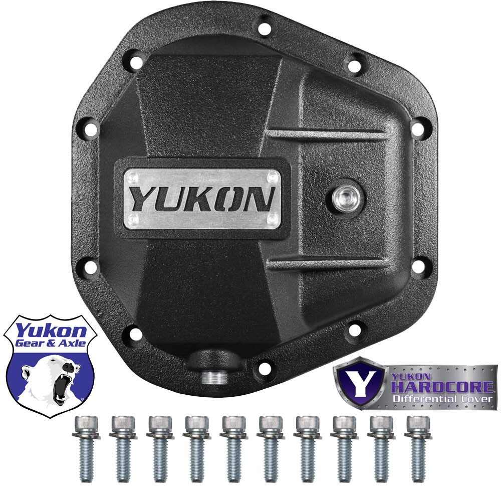 NEW Dana 60 Yukon Hardcore Iron Differential Cover - D60 Front & Rear - YHCC-D60