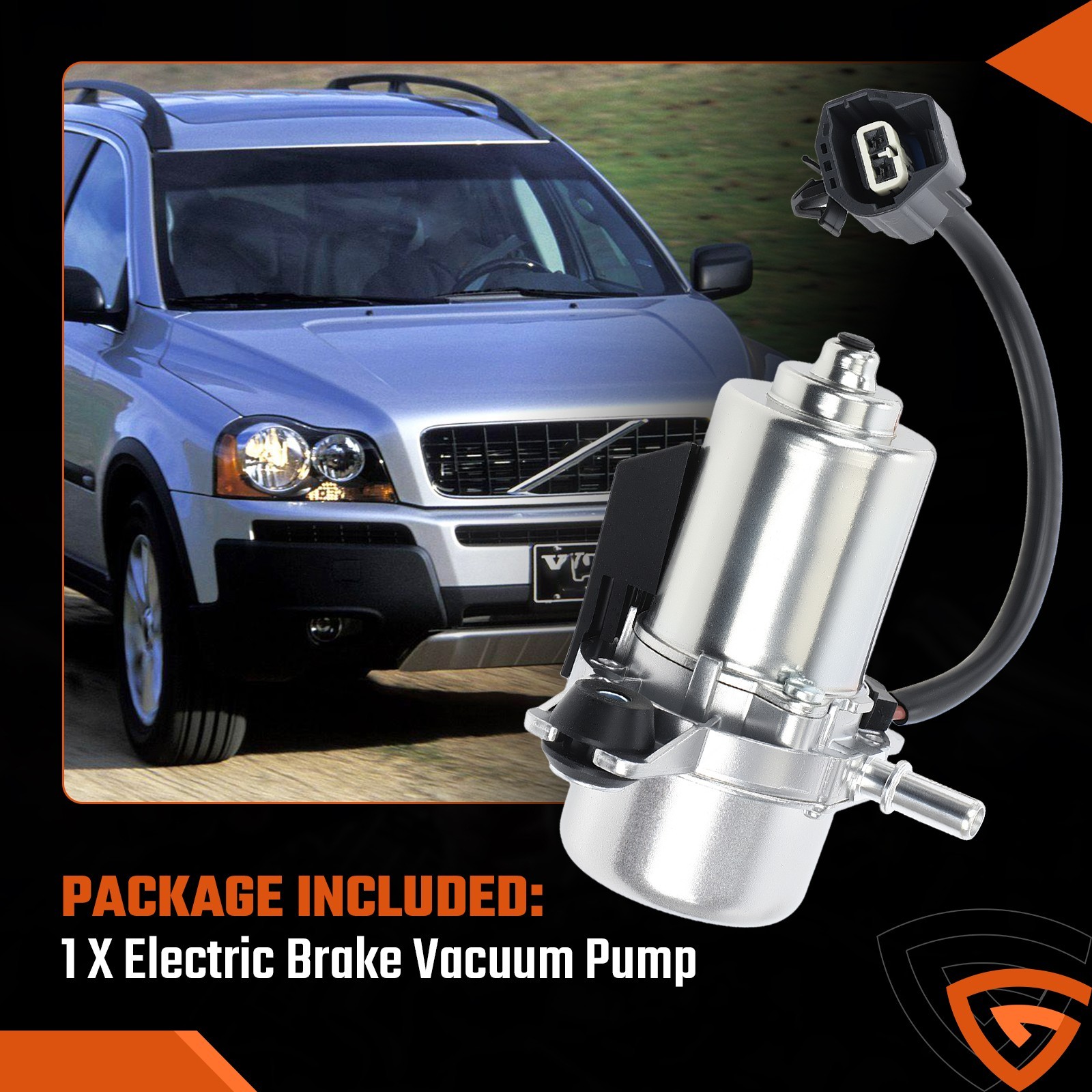 Electric Vacuum Pump Power Brake Booster Auxiliary Pump Assembly For GM DC 12V