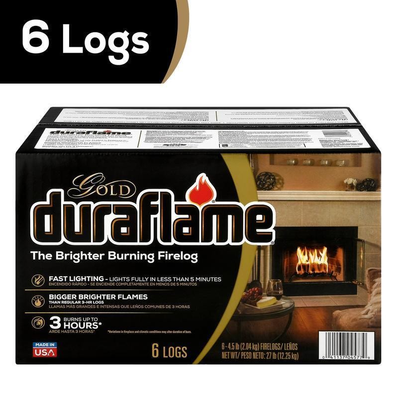 Ultra Premium Firelogs 4.5 lb 6-Pack 3 Hour Burn Eco-Friendly Fireplace Logs New