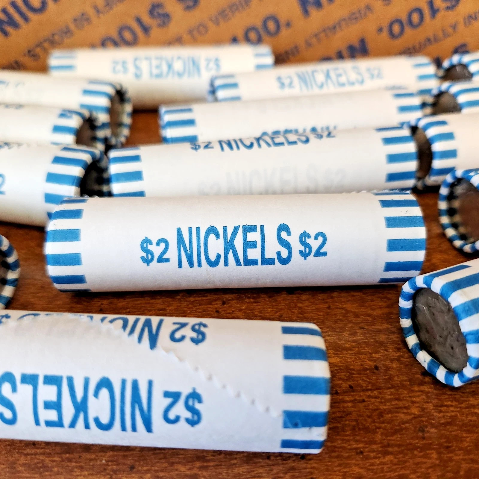 🔥 BANK SEALED Jefferson Nickel Box - 50 Rolls - 2000 coins ($100 FV) UNOPENED‼️