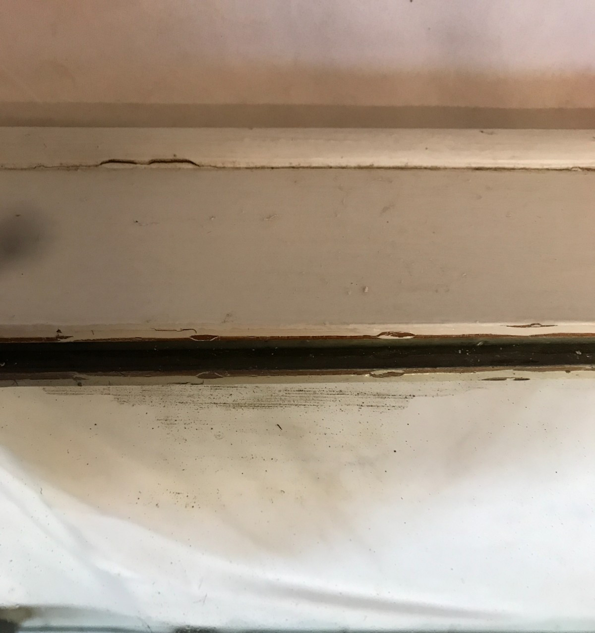 VTG Shabby White 17x21 Wood Wall Mounted Medicine Cabinet Chic Old 479-26B