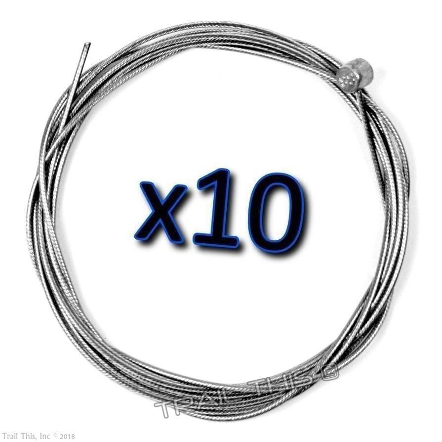 10 x Jagwire Slick Stainless MTB Brake Cables 1.5mm x 2000mm for SRAM Shimano