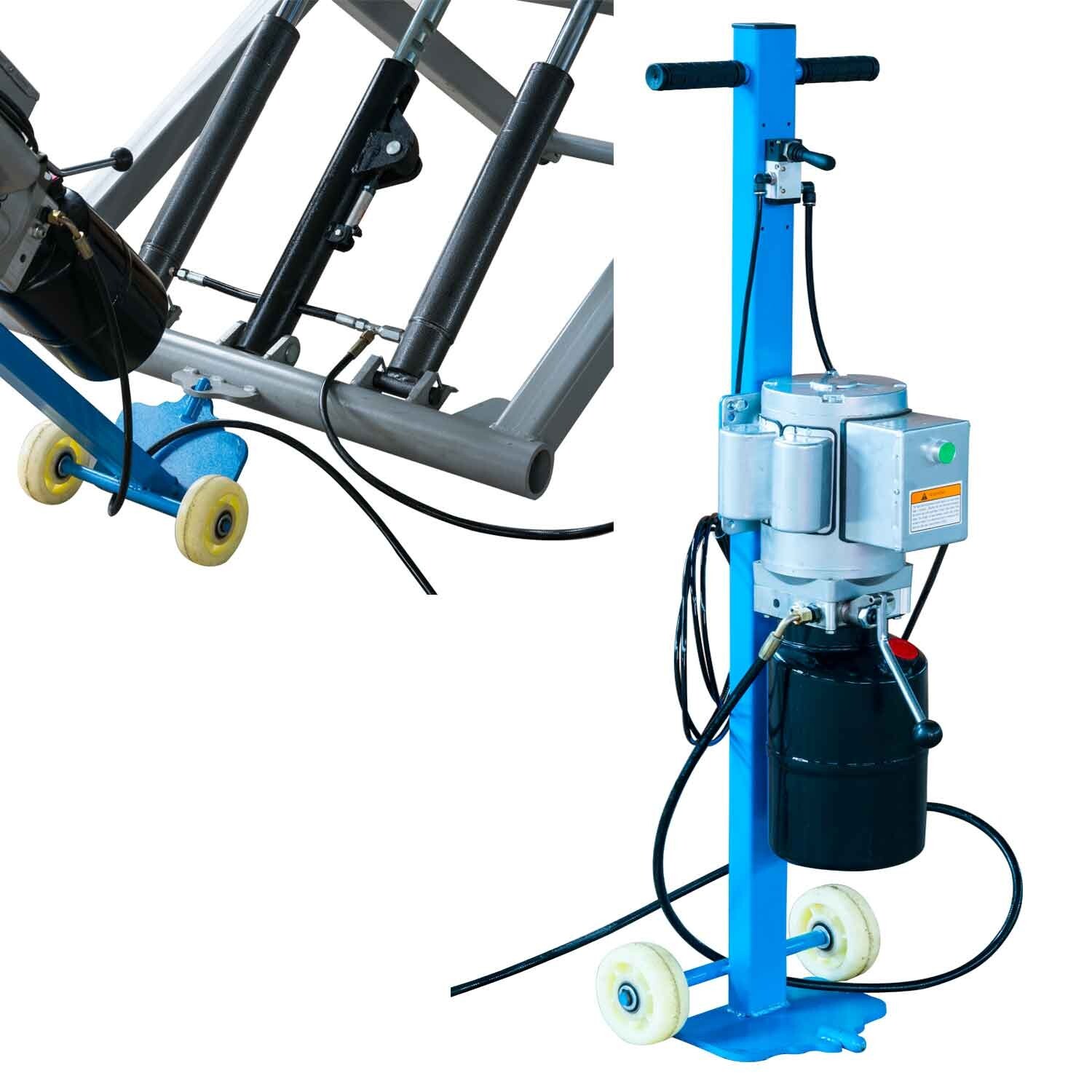 6,000 Lbs MID RISE Car Scissor Lift 48" High 220 VOLT