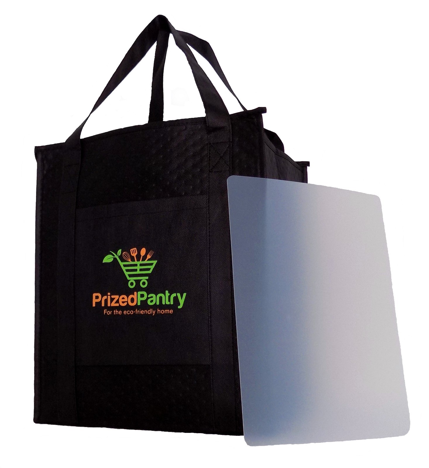 Set of 2 Insulated Reusable Grocery Shopping Bags, Large Food Delivery Tote Bags