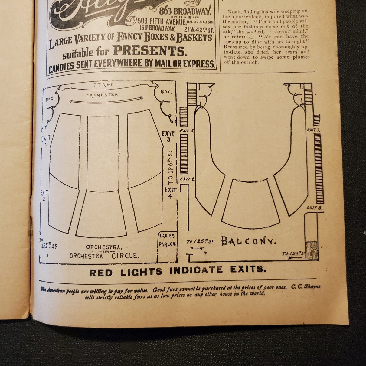2243----1903 Wizard of Oz program Harlem Opera House NYC