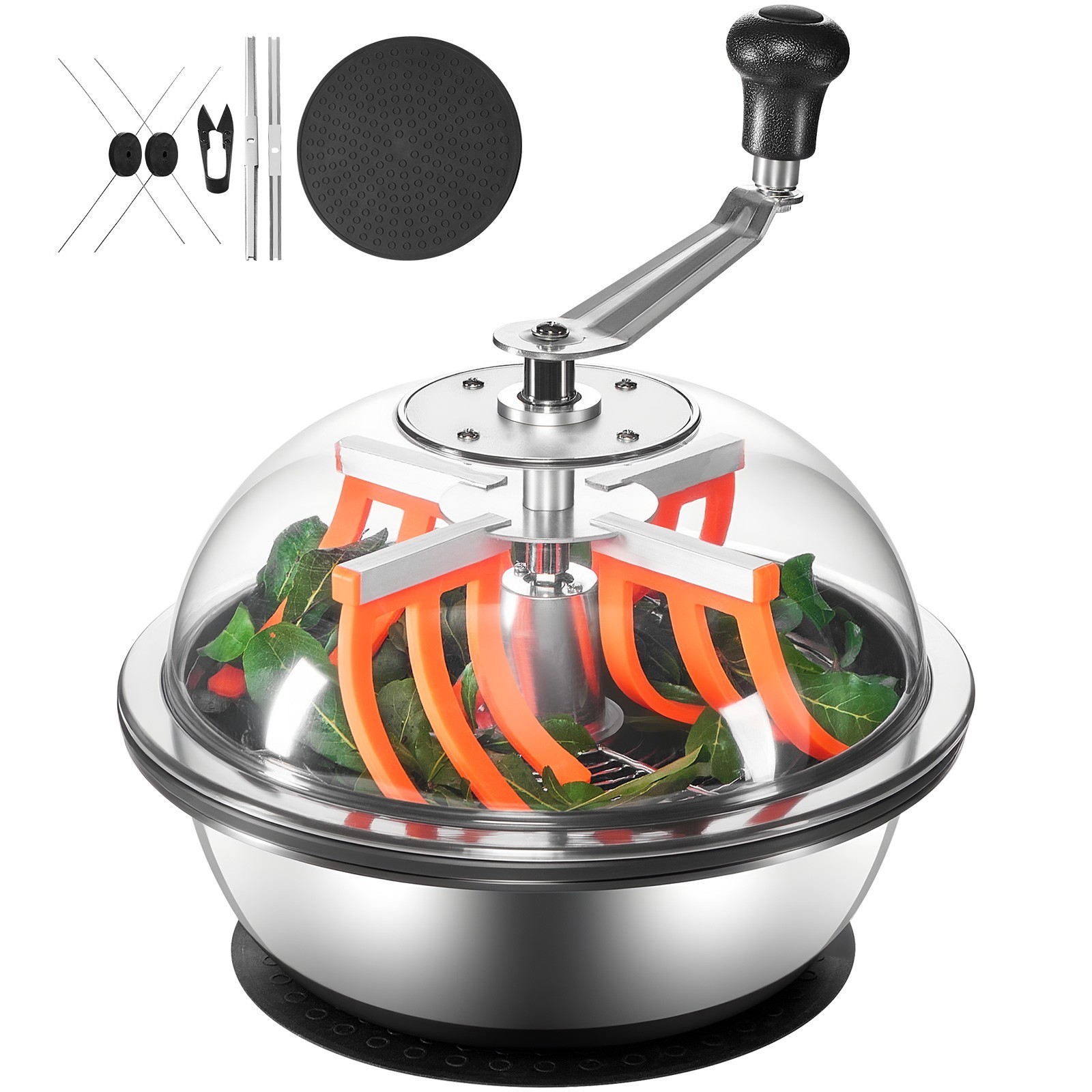 Uimoso 13" 16" 19" Manual Leaf Bud Trimmer Stainless Steel Bowl for Bud Trimming