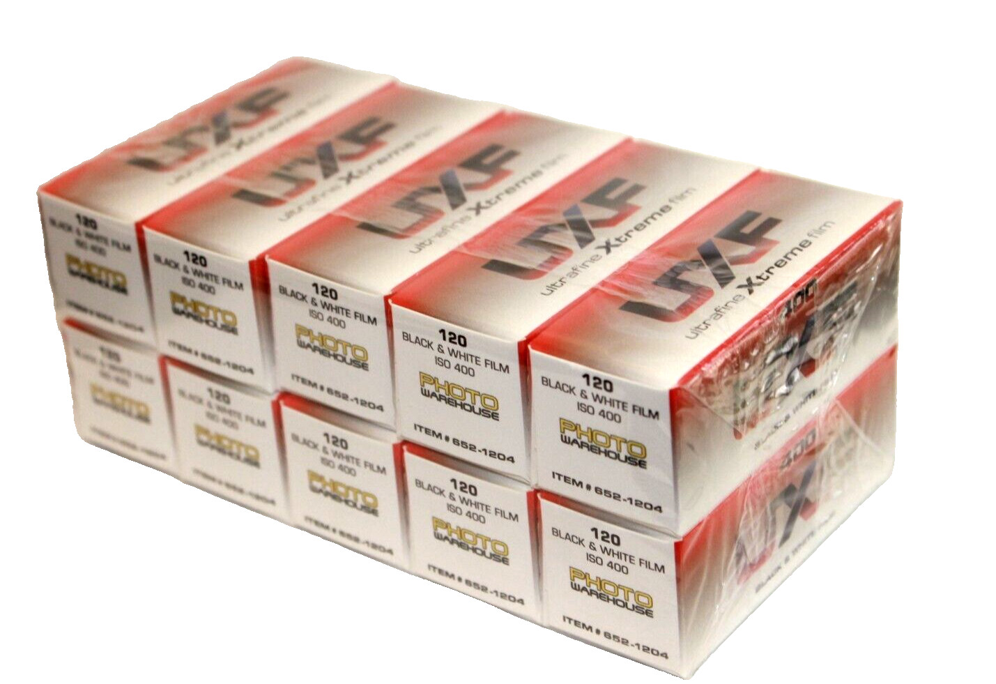 10 rolls - Ultrafine Xtreme Film 400 Speed Black and White 120 Format