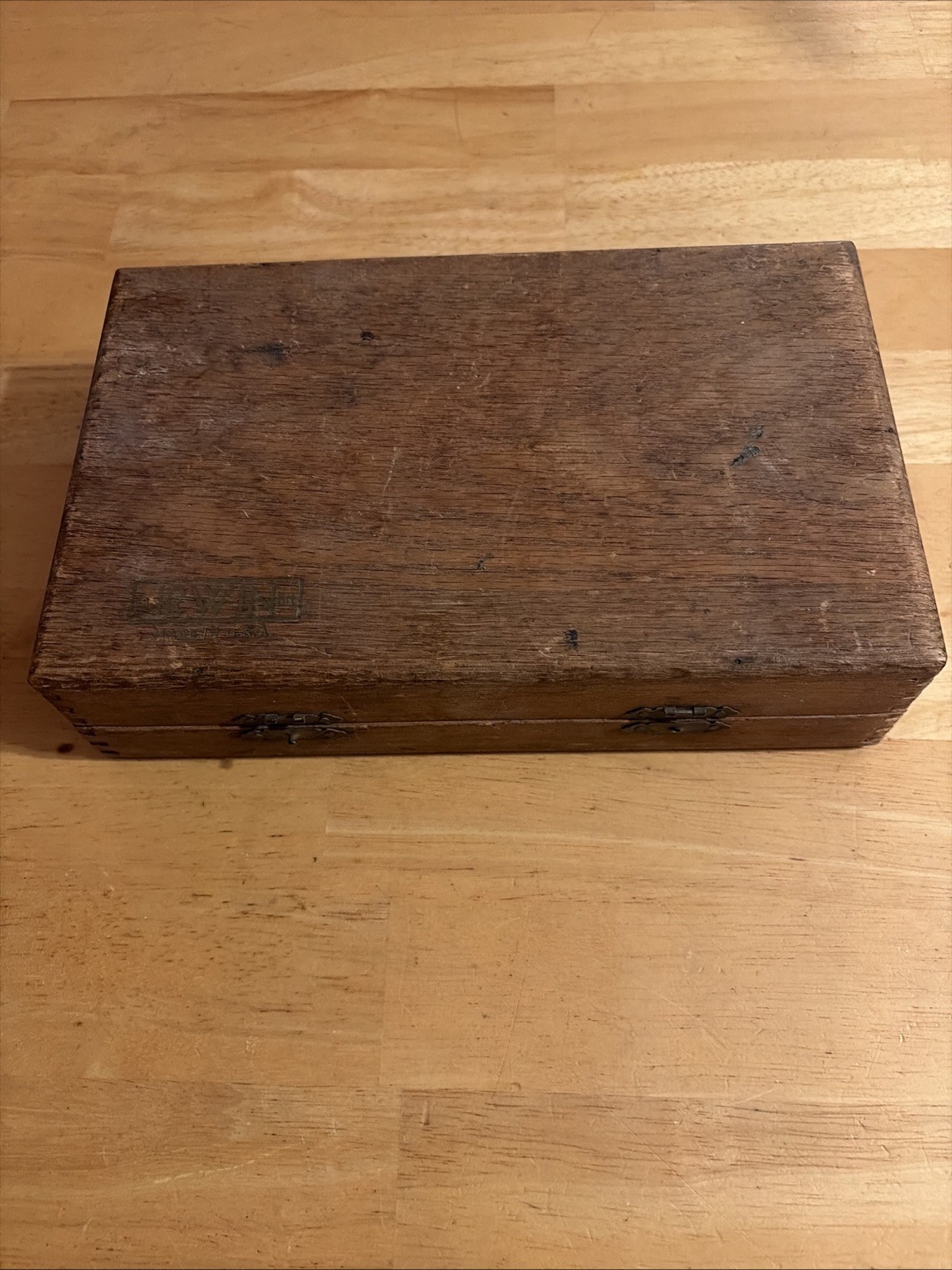 13 PIECE IRWIN AUGER DRILL BIT SET W/ WOOD CASE