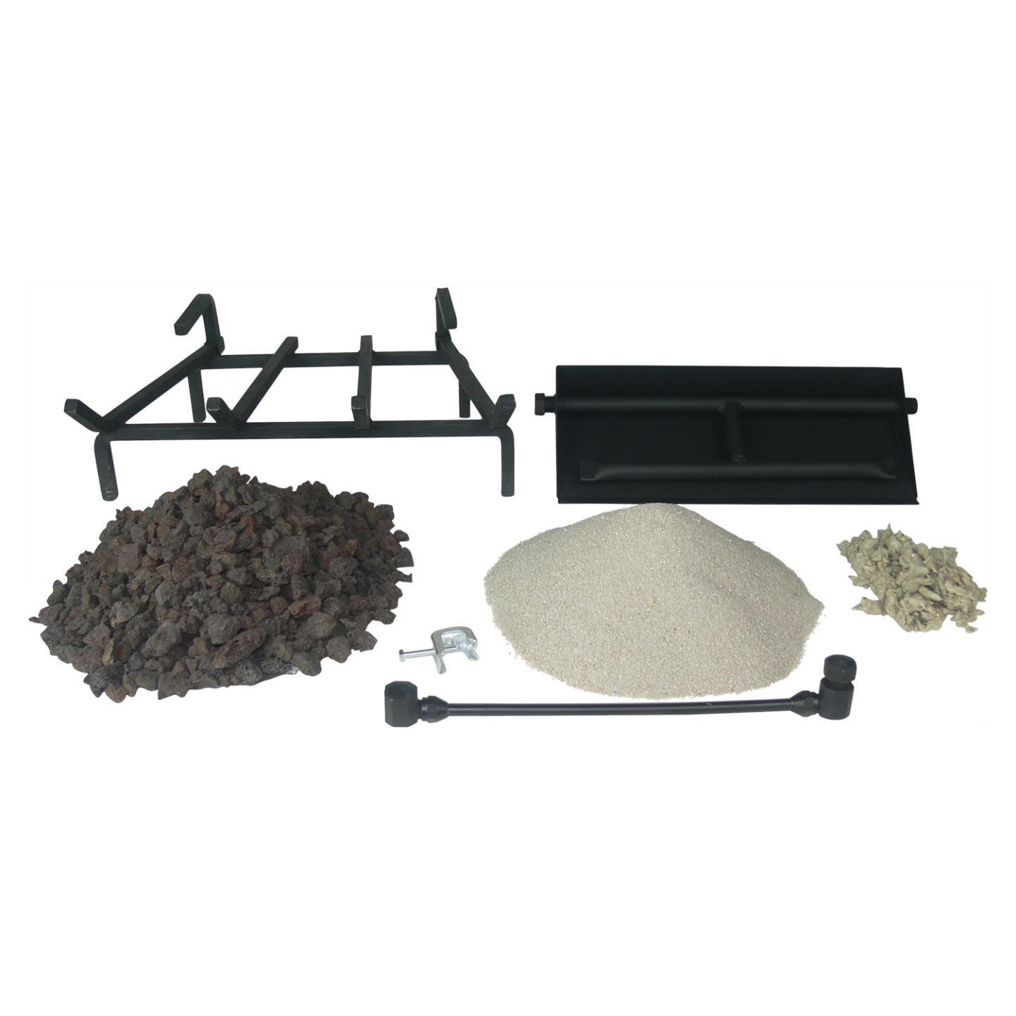 Dreffco Blazing Oak Premium Vented Gas Log Kit- Match, Auto, or Remote Start