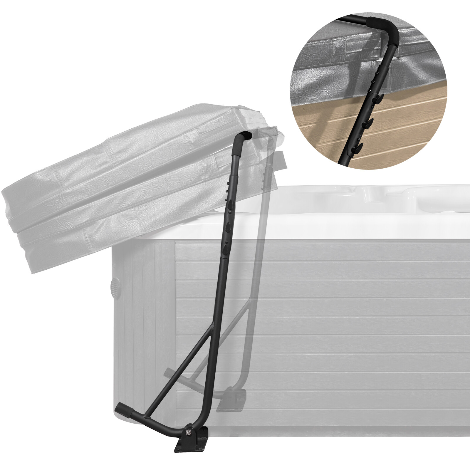 VEVOR Hot Tub Cover Lift 31.5-41.3 in Height Adjustable for Hot Tub Spa Bathtub