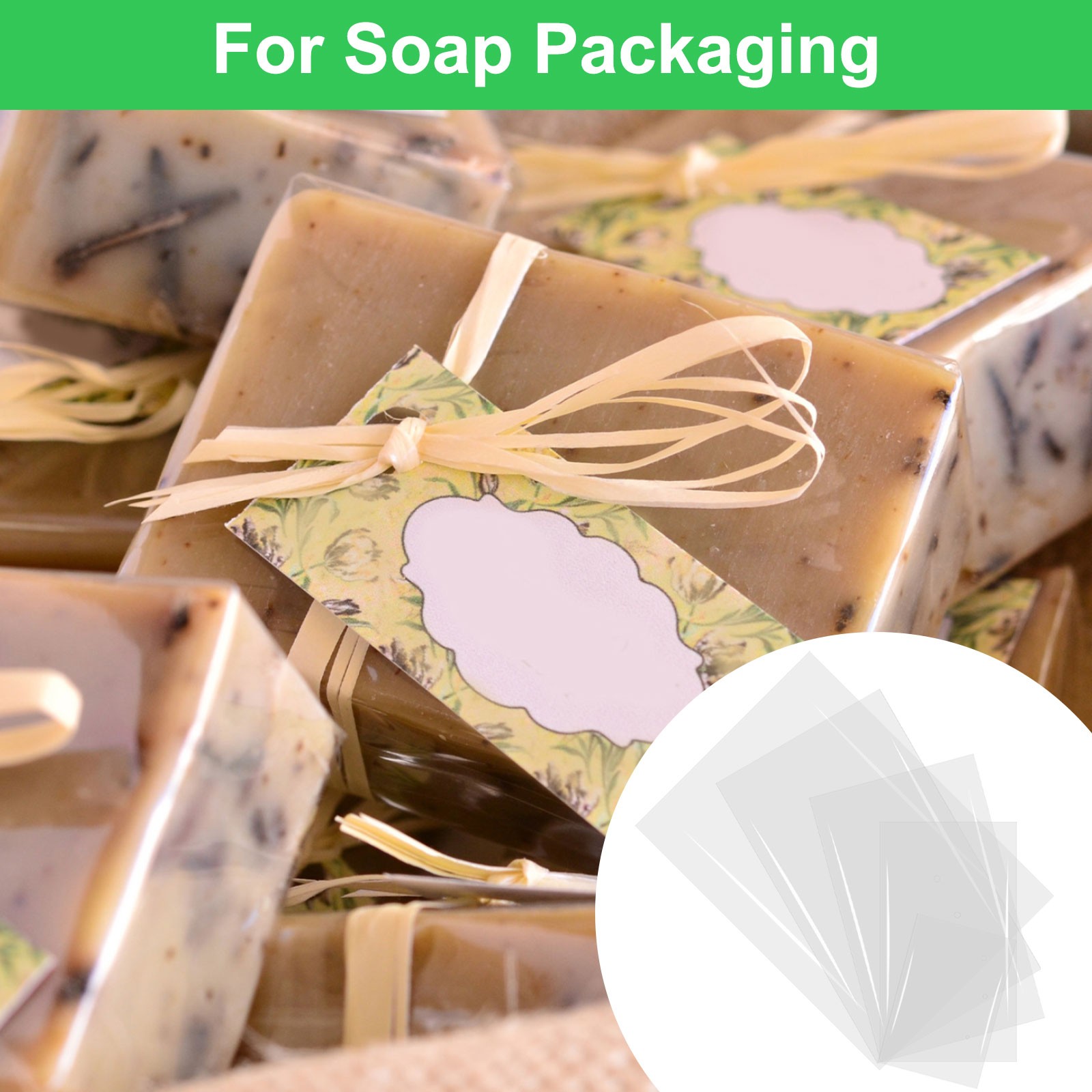 150Pcs Heat Shrink Wrap Bags 8" x 10" POF Clear Heat Shrink Film Wrap