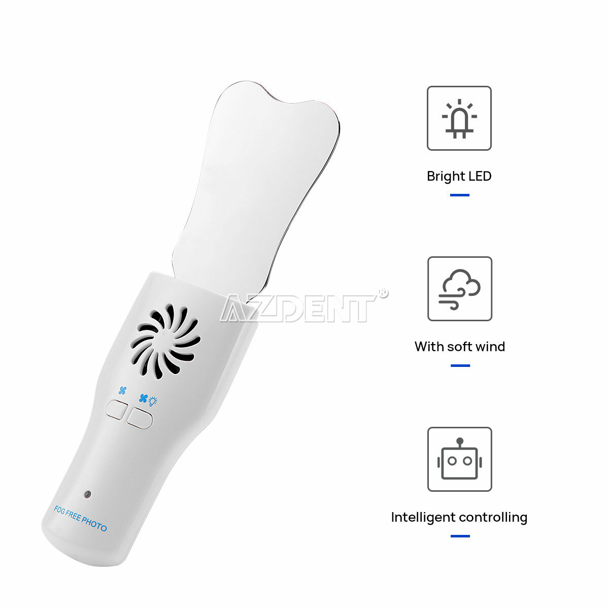 Dental Occlusal Mirror Fog Free LED Intra Oral Photo System Mirror Anti-Fog