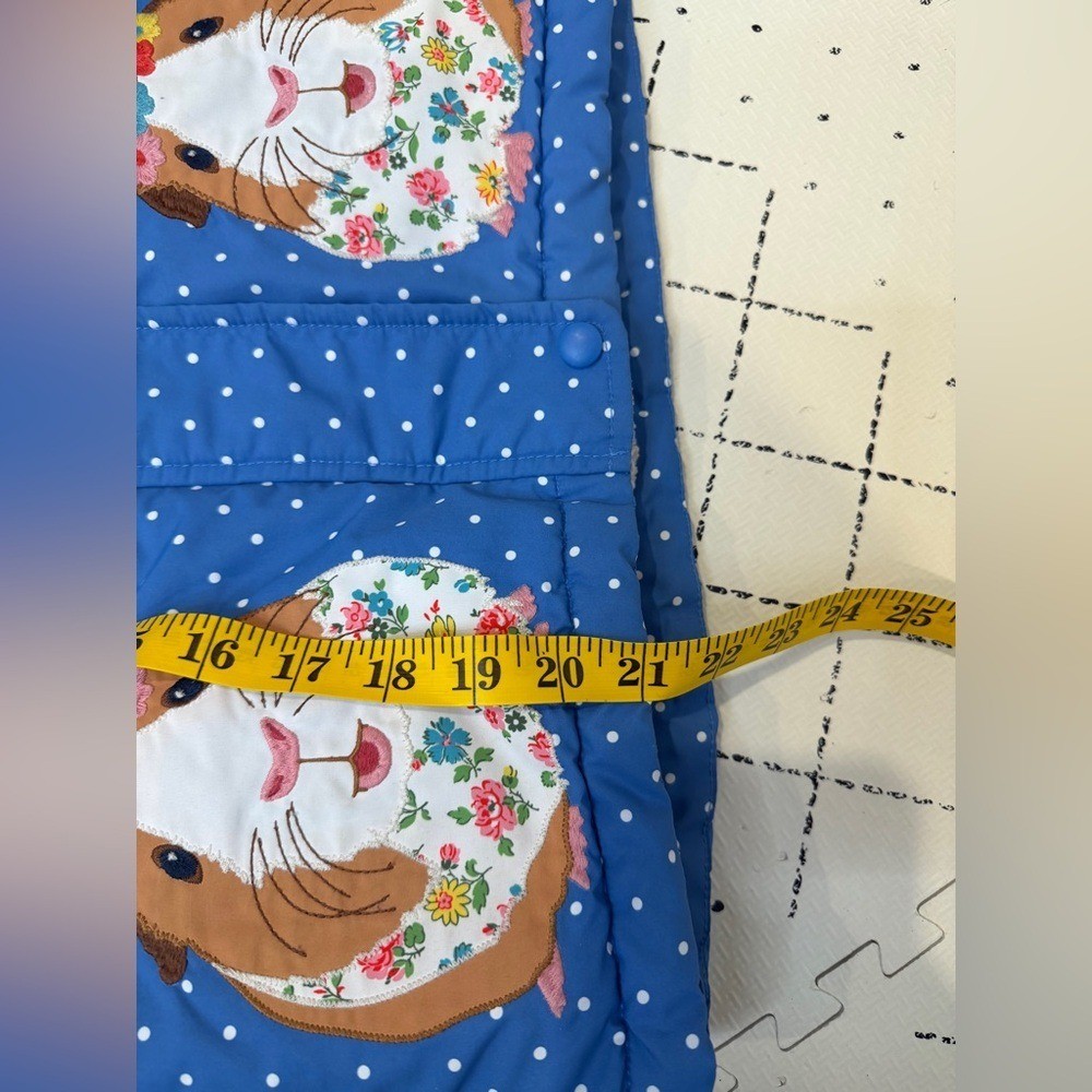 Mini Boden Guinea pig anorak water resist sherpa coat jacket size 7-8yo