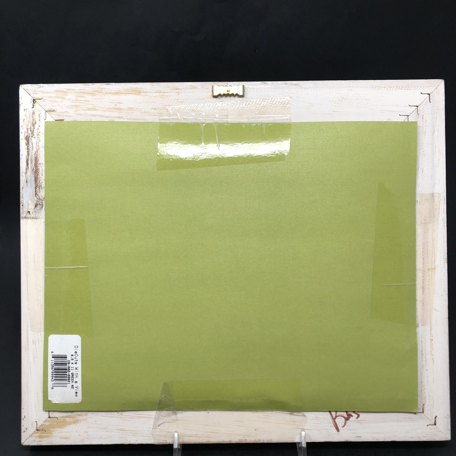 Framed Pressed Flowers Distressed Frame 12.5" x 10.5" Cottagecore Country Chic