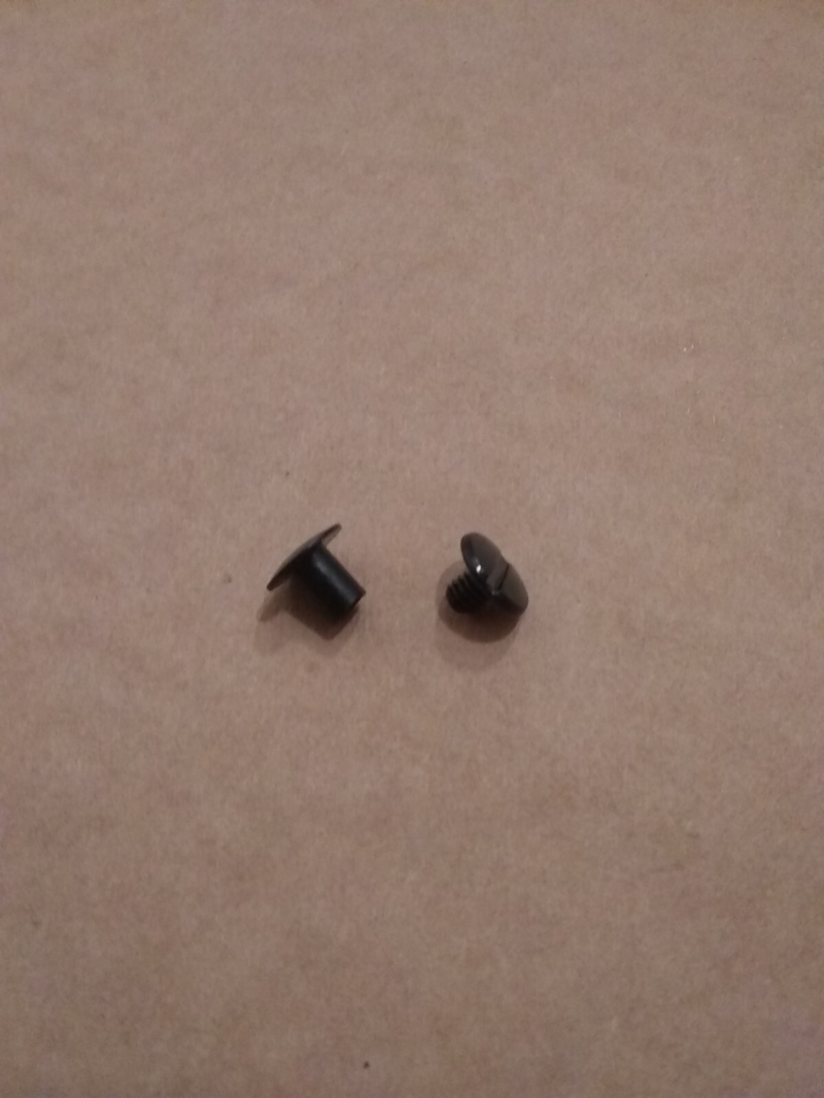 1/4" Black / Steel Plain Head Chicago Screws (100 pack)