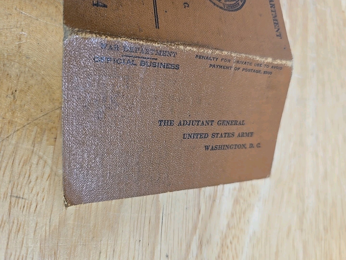 1943 WW2 War DEPARTMENT Identification Card US Army Rare