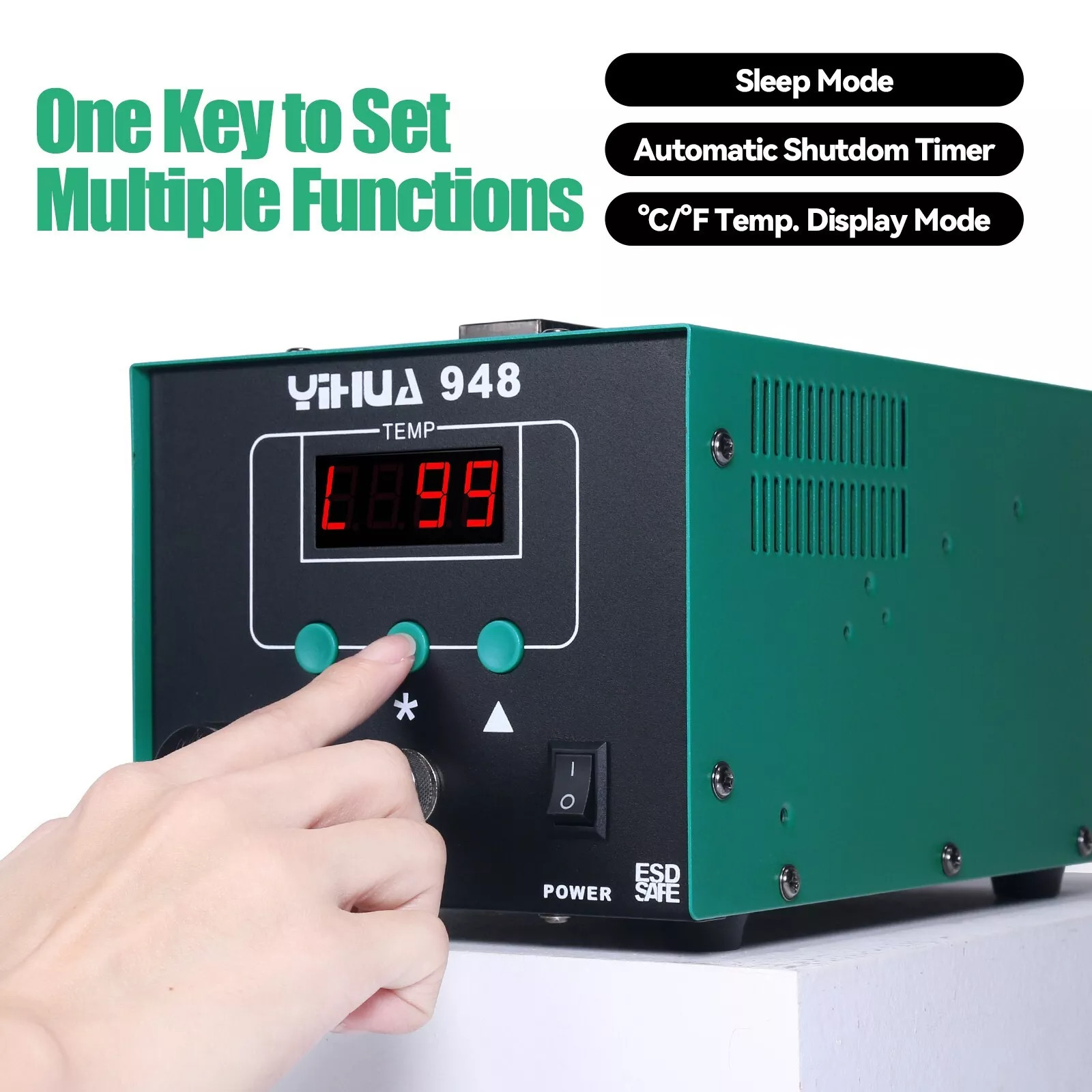 90W YIHUA 948 Desoldering Station Suction Tin Gun Kit Soldering Iron Station