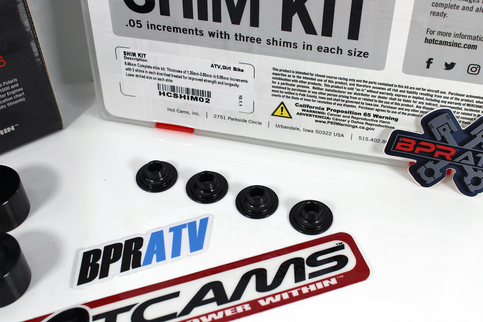 Polaris RZR XP1000 XP4 1000 Hot Cams Valve Shim Conversion Kit +Hotcams Shim Kit