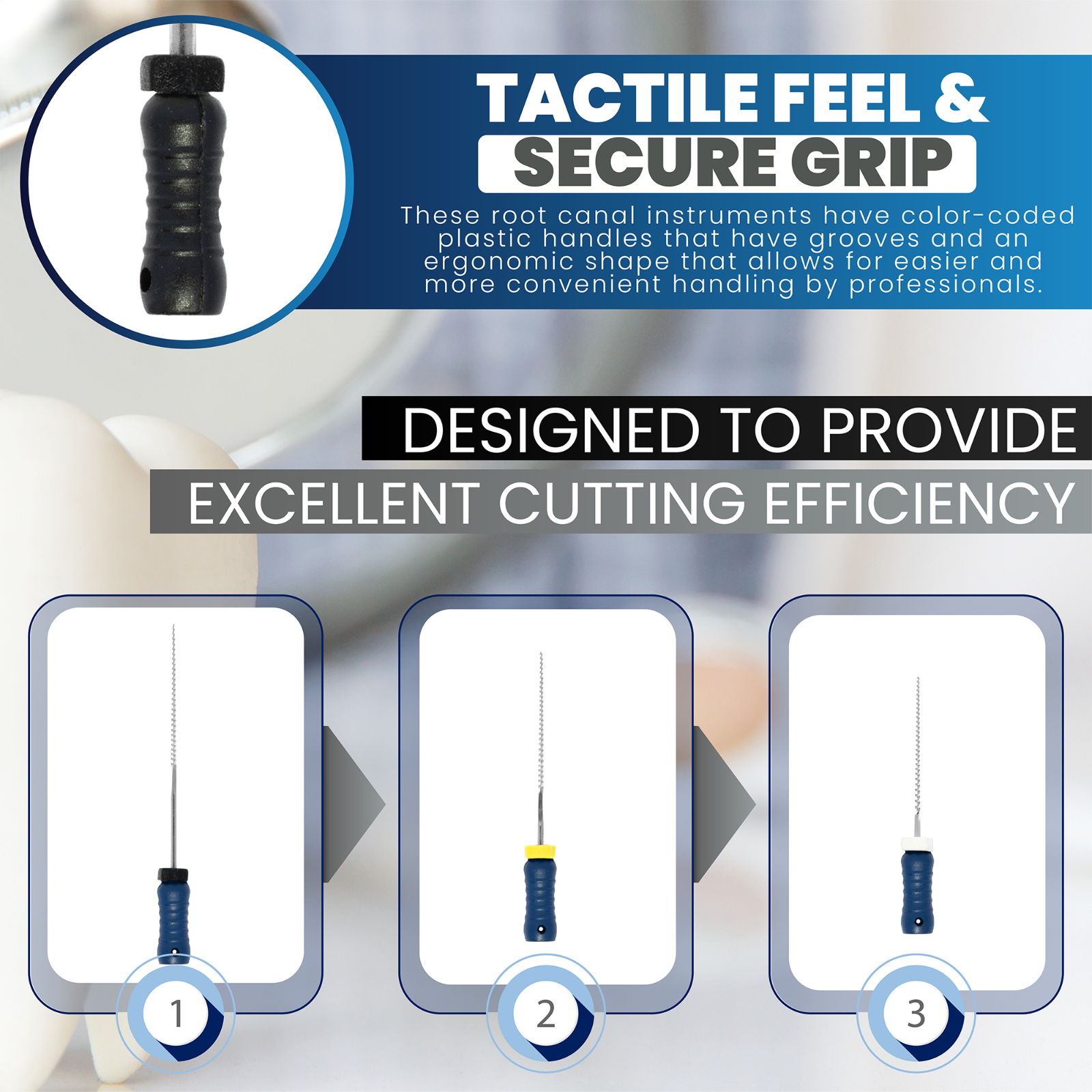 21mm Endodontic K Files K File (Choose Size Inside), Endo Dental Steel Rotary