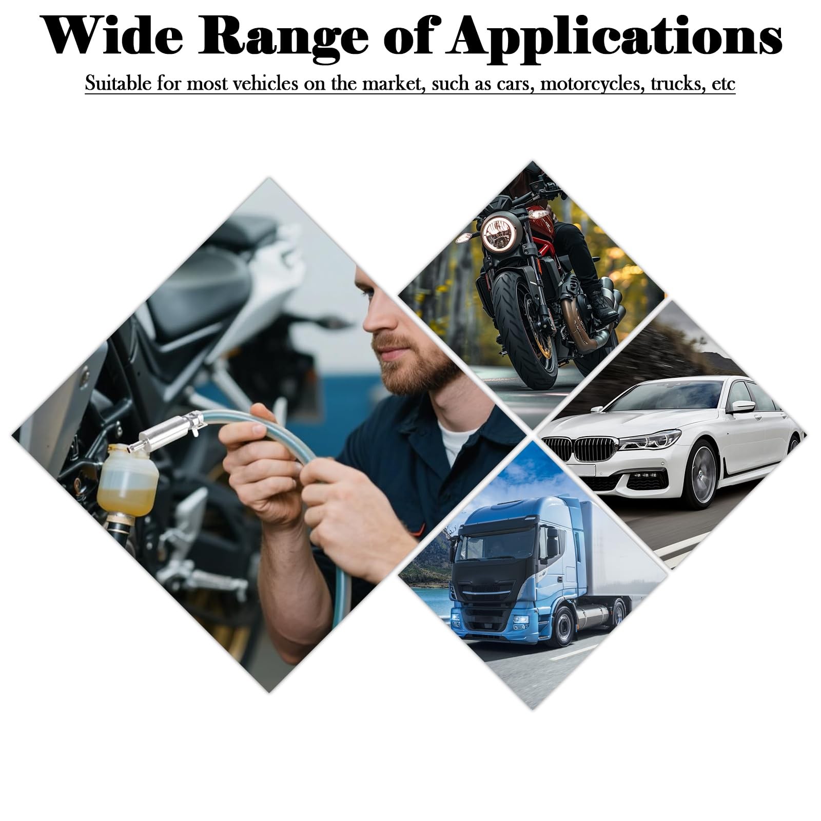 Brake Bleeder Hose,One Men Motorcycle Brake Bleeder Kit for Maintenance & Rep...