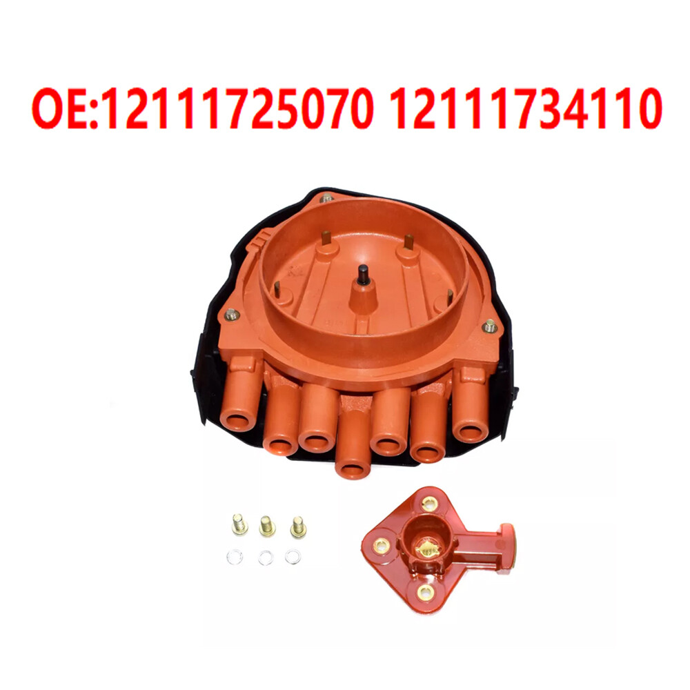 For BMW E23 E24 E28 E30 E31 E32 Distributor Cap & Rotor 12111725070,12111734110