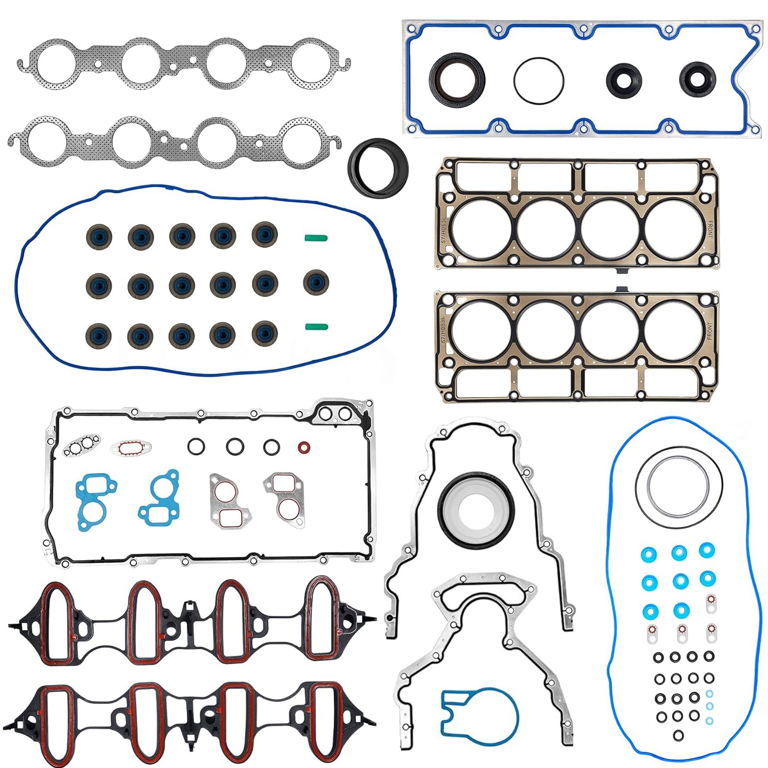 5.3L 4.8L Head Full Gasket Set For 02-11 Chevy Silverado 1500 Tahoe GMC Sierra