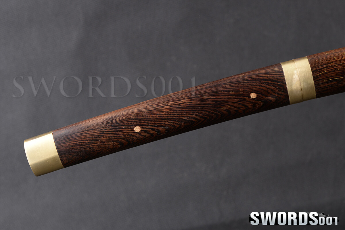 Rosewood Shirasaya Japanese Samurai Sword Katana Clay Tempered T10 Carbon Steel