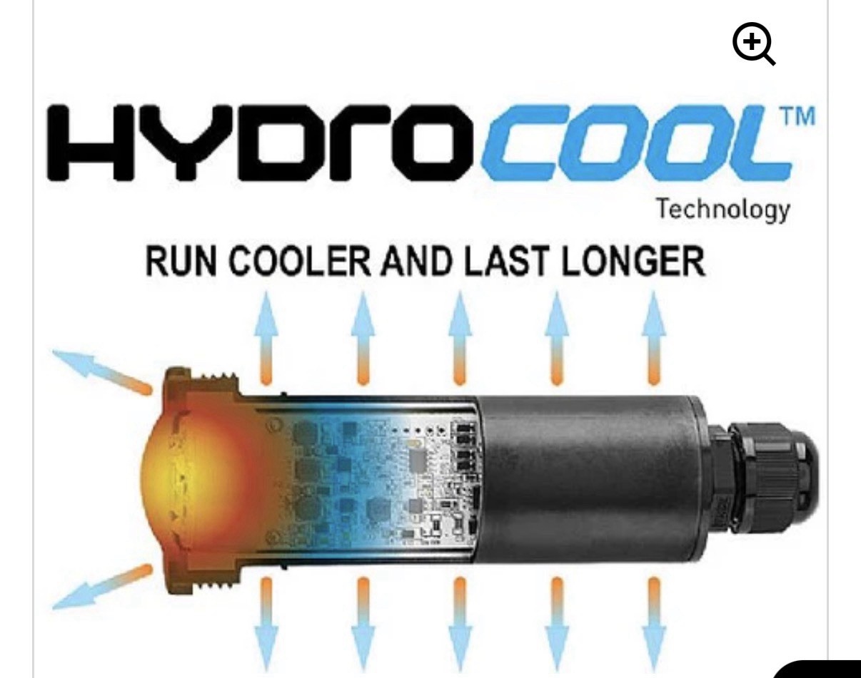 Jandy WaterColors HydroCool Nicheless LED RGBW Pool Spa Light JLU4C12W150