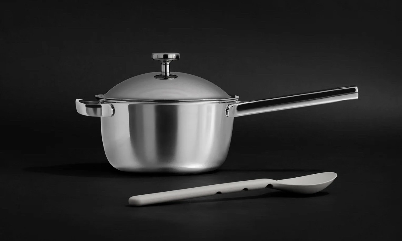 Titanium Mini Perfect Pot Pro  Chrome - 2.75 Qt No-Coating Nonstick Pot Tri-Ply