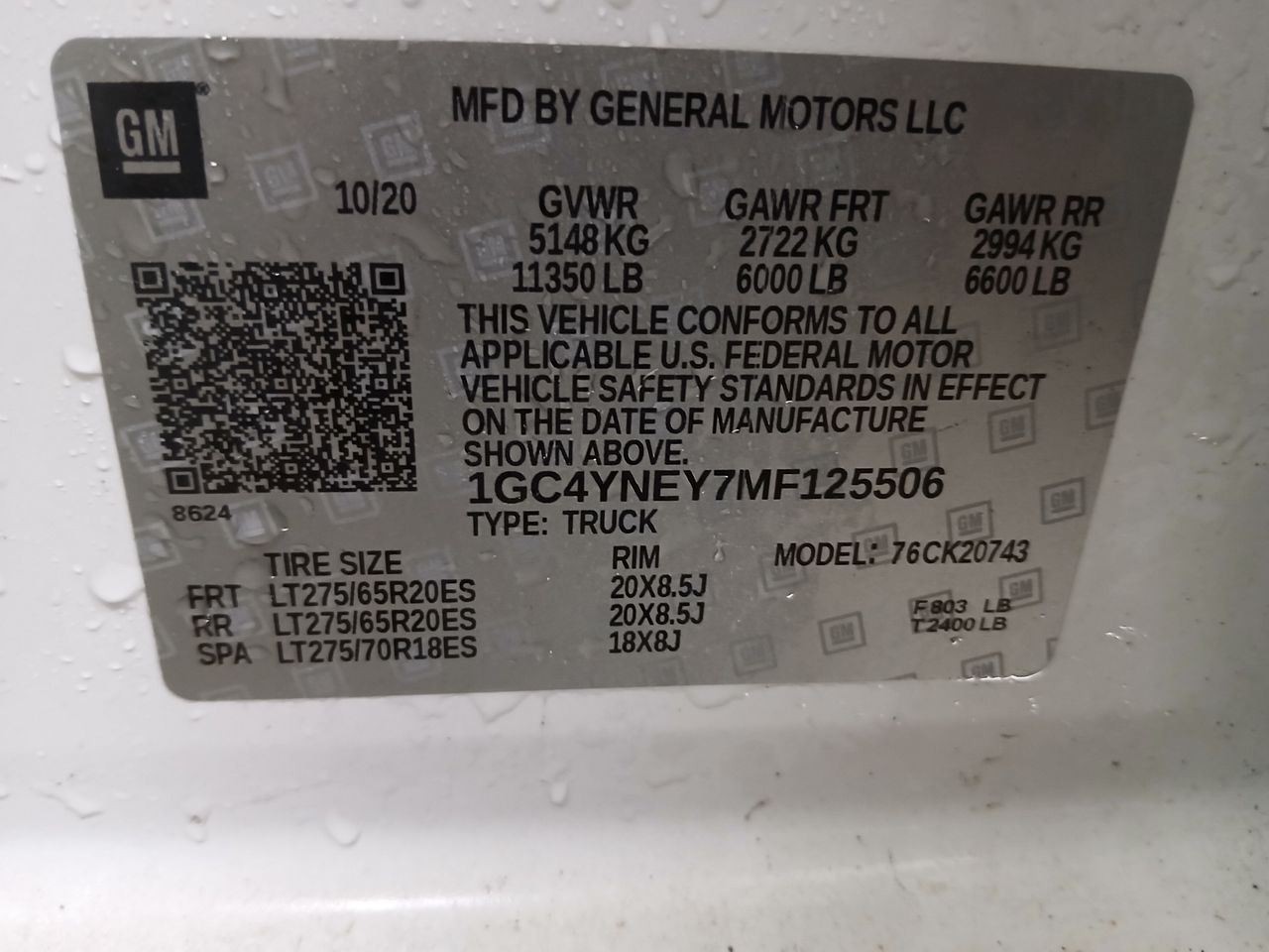 2021 Chevrolet Silverado 2500 HD Info-GPS-TV Display Screen 3022062