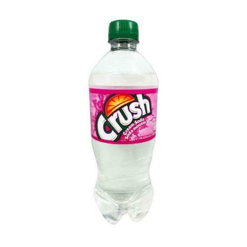 24 Bottles Crush Cream Soda Clear Soft Drink 20 oz Each Free Shipping
