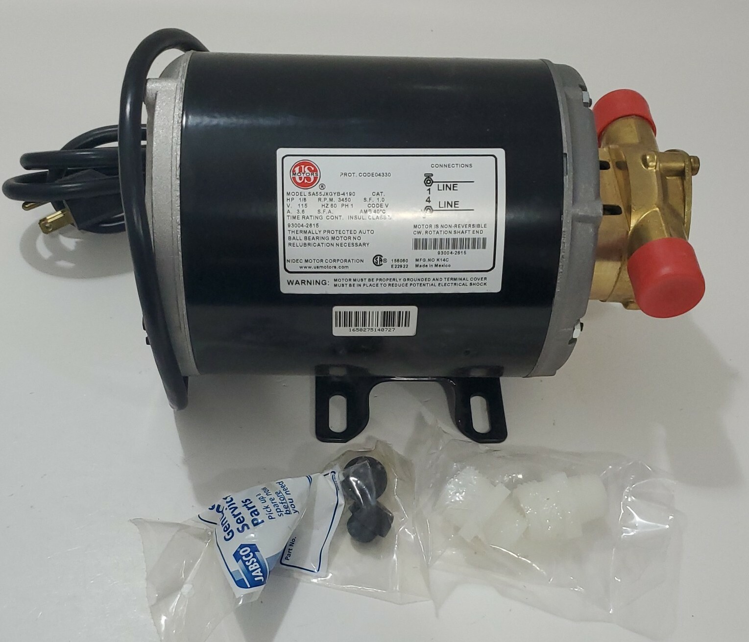 *NEW* Jabsco 18685-0000 Rotary Pump Bronze 1/2" FNPT Vane Puppy + Warranty!