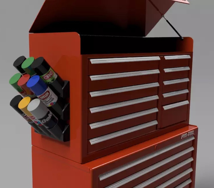 Magnetic Can Holder Organizer Spray Paint Aerosol Toolbox Work Bench Storage USA